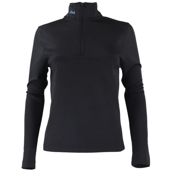 Zusa Black Influencer Quarter Pullover S NWT *flaw zipper - Picture 1 of 9